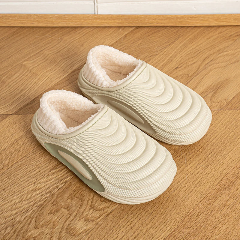 Waterproof EVA Women Slippers Thick Non-Slip Platform Winter Warm Comfortable Non-slip Couple House Shoes for Indoor Outdoor