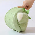 Cute Strawberry Fluffy Fur Indoor Slippers Women Winter 2026 Comfortable Thick Sole Warm Plush Home Slippers Girl's Lovely Shoes