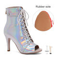 Women's Dance Shoes Ladies Latin Ballroom Dance Boots   Dance Shoes Boots Girls Sexy Stiletto Heels Fashion Salsa Party  Shoes