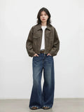 Women High Waisted Jeans Pants CHIC VEN New Women Denim Pants Blue Loose Casual High Waisted Female Wide Leg Jeans Ladies Trousers Spring Autumn 2026