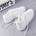 Women's Vulcanize Shoes PU Leather White Shoes New Fashion Platform Shoes Solid Color Casual Shoe Classic Women Sneakers Zapatos