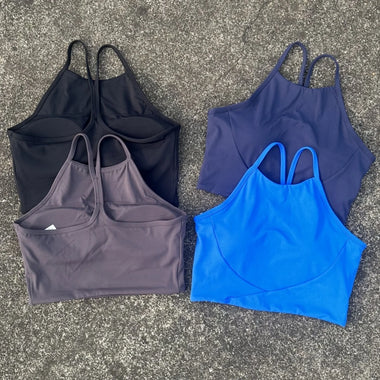 High Neck Women Fitness Yoga Bra Top Soft Tight Comprehensive Training Jogging Gym Sports Underwear Y Line Back With Chest Pad