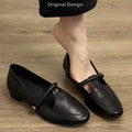 Women Flat Shoes Vintage Mary Jane Low Heel Casual Loafers Soft Comfortable Daily Walking Footwear Elegant Designer Style