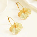 Exquisite Butterfly Flower Pendant Earrings Golden Vintage Earring Fashion Wedding Party Jewelry Accessories
