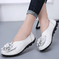 Women Flats Genuine Leather Fashion Tenis Women Shoes Moccasins Ballet Flats Slip On Women Shoe Black Zapatos De Mujer Plus Size