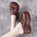 Woman Slippers Thick Platform Sandals Outside Slides Casual Shoes for Women New Style Natural Skin On Sale High Quality