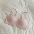 Seamless Low-necked Bra Shockproof Close-fitting Square-cut Collar Bralette Adjustable Lingerie