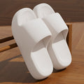 YNPO Unisex Bathroom Slippers Cloud Cushion Slides Summer Flat Sandals Thick Platform Shoes Indoor Non-Slip Couple Flip Flops