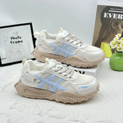 Women Retro Color Block Mesh Chunky Sneakers Summer Breathable Thick Platform Non Slip Dad Shoes Height Increasing Casual