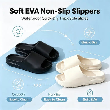2026 New Hot EVA House Shoes Non-Slip thick Soft Platform Slide Sandals for Women Men Indoor Outdoor Shower Bathroom Slipper