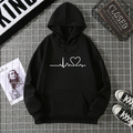 2025 Winter New Women's Hoodie High Street Unisex Style Double Pockets Sweatshirts Outerwear Plus-Size Women's Clothing CYXX247