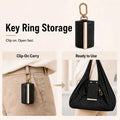 Tote Bag for Women Foldable PU Leather Pouch with Keychain