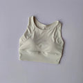 Women One Piece Sports Vest High Stretch Shaping Shockproof Sports Bra Daily Training Yoga Fitness Outer Wear Top