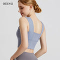 Yoga Crop Top for Women Sports Bra Sexy Underwear Push Up Bras Solid Athletic Vest Gym Fitness Shirt Sport Running Sportswear