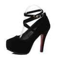 Comemore Red Black Black High Heel Stiletto Ladies Dress Pumps Fashion 2023 Ladies Party Platform Sandals Women's Scarpins Shoes