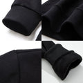 Ladies Hoodie Fashion O-neck Black Long Sleeve Pullover Girl Girl Student Sports Pullover Simple English Print Hoodie Tops