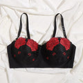 Beauwear Demi Cup Bra with Wire Floral Lace Bras for Women Unlined Lingerie