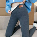 Women High Waist Pants Elastic Slim Women Thermal Leggings Winter Warm Sexy Elastic Translucent Pantyhose Female Fleece Thermal High Waist Slim Thicken Tight Pants