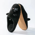 Non-Slip Soft Plush Cat Slippers for Women Men Unisex Warm Fleece House Slippers Indoor Floor Shoes Autumn Winter Home Comfort