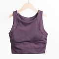 VEQKING High Strength Anti-shock Sports Crop Tops Women Built-in Pads Yoga Vest High Support Fitness Running Gym Bras
