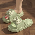Summer Women's Slippers Cute Bow Tie Indoor Outdoor Thick Soft Sole Non-Slip Beach Slides Comfortable Sandals Fashion Shoes