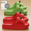Cartoon Apple Thick Bottom Indoor Slippers Women Summer Soft Cloud EVA Home Slippers Woman's Cute Candy Color House Slides 2026