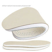 Women Shoe Leather Insoles Men Orthopedic Insoles O-leg Double-sided Leather Shoe Insoles Men Women Cowhide Breathable Shock-absorbing And Pressure-relieving