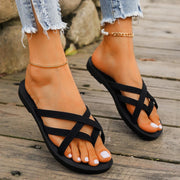 Spring and Summer Women's Flip-Flops and Fashionable Beach Shoes