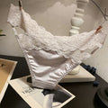 French Lace Panties Trendy Bow Sexy Lace Women's Cotton Crotch Low-rise Underwear Japanese Comfortable Lingerie for Women