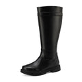 2025 Fashion Women  High boots Round Toe Thick Heels  Zipper Belt Buckle Plus Size 46 47 48 Leisure Daily Shoes riding boots
