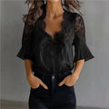 Women Blouses 2027 Spring Summer Short Sleeve Blouse Woman Blouse Shirt Office Elegant Work Shirt Top Blusas Mujer De Moda