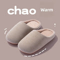 Women Solid Color Slippers Autumn Winter Thin Velvet Mute Soft Bottom Non-Slip Soft Comfortable Women Indoor Floor Home Shoes