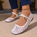 Fashionable New Round Toe Elegant Sports and Leisure Shoes for Women Summer Hot Selling Mesh Breathable Sexy Flat Shoes