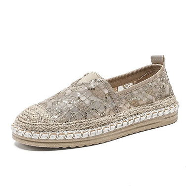 2026 Hot Sale Breathable Mesh Lace Ballet Flats Shoes Womens Espadrilles Casual Floral Women's Loafers Zapatillas Fisherman