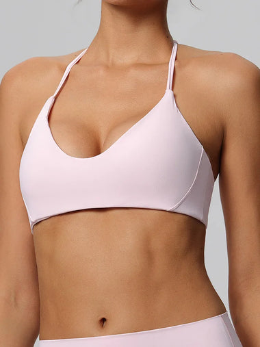 Women Sexy Backless Yoga Bras Women Fitness Bra Race Back Sports Bras Nylon Top Workout Bra Breathable Underwear For Women Gym Tops