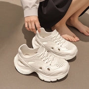 Thick-soled hole shoes women's 2025 new summer super thick outer wear non-slip and deodorant beach bag head cool slippers women