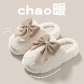 2025 Women's Cotton Slippers Indoor Home Anti-Slip Thick Bottom Fluffy Slip-On Slippers Comfortable Home Shoes for Autumn Winter