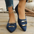 Spring and Autumn Elegant Pointed Sexy Low Heel Casual Shoes Fashionable Best Selling New Comfortable Women's Single Shoes