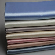 Satin Fabric By The Meter Micro-stretch Satin Fabric By The Meter for Dresses Hanfu Cheongsam Costume Shirts Sewing Plain Soft Summer Diy Thickened Opaque