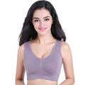 Women's Sports Bra S-7XL Plus Size Thin Non-underwire Bra Zero Bondage Women's Underwear Sports Yoga Wireless Vest Seamless Adjustable Brassiere