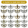 Party Vintage Venetian Mask 20-120Pcs Masquerade Masks Bulk Venetian Carnival Masks Vintage Antique Party Masks for Women Men Mardi Gras Prom Halloween