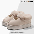 Fleece Lined Winter Slippers For Men Women With Ankle Cover Thick Sole Lightweight Eva Indoor Outdoor Warm Home Shoes Multiple C