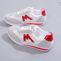 Round Head Deep Mouth Sneakers Light Versatile Breathable Cross Lace Casual Sports White Shoe Tennis Sneaker
