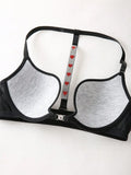 3/4 Cup Push Up Bra Sexy Party Bra Beautiful Back women's Underwear Black Front Button Lingerie MR3615