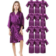 Silk Kimono Girl Dress Pink Bathrobes for Girls Nightwear Satin Silk Kids Robes Summer Girl Nightgown Sleepwear Children Kimono Wedding Spa Party Dress