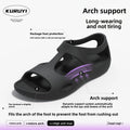Women's EVA Yoga Shoes Solid Color Closed Toe Sandals Summer Lightweight Non-slip Ladies' Flat Shoes Casual Walking Footwears
