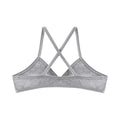 Comfort Lingerie Cotton Bras For Women Thin Style Unlined Bralette Sexy Deep V Triangle Cup Cross Beauty Back Bra бюстгальтер