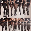 2026 New One Seam Fleece Lined Tights Sexy Black Shaping Thermal Leggings Translucent Pantyhose Sheer Fleece Leggings Plus Size