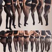 2026 New One Seam Fleece Lined Tights Sexy Black Shaping Thermal Leggings Translucent Pantyhose Sheer Fleece Leggings Plus Size