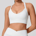 Hearuisavy High Intensity Sports Bra Women Fitness Underwear Back-Cross Anti-Shock Gym Running Yoga Bra Breathable Push Up Tops